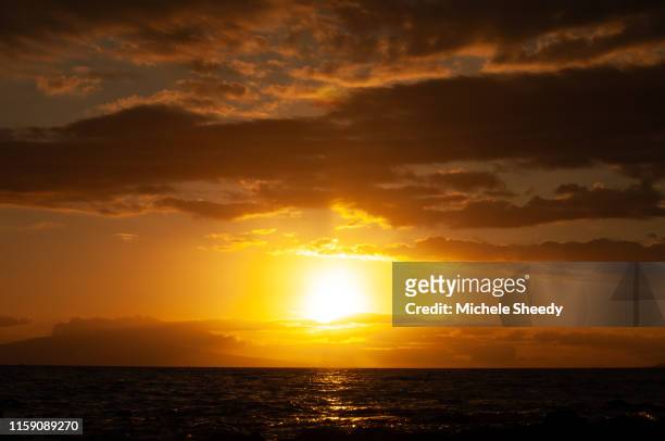 glorious maui sunsets - sheedy stock pictures, royalty-free photos & images