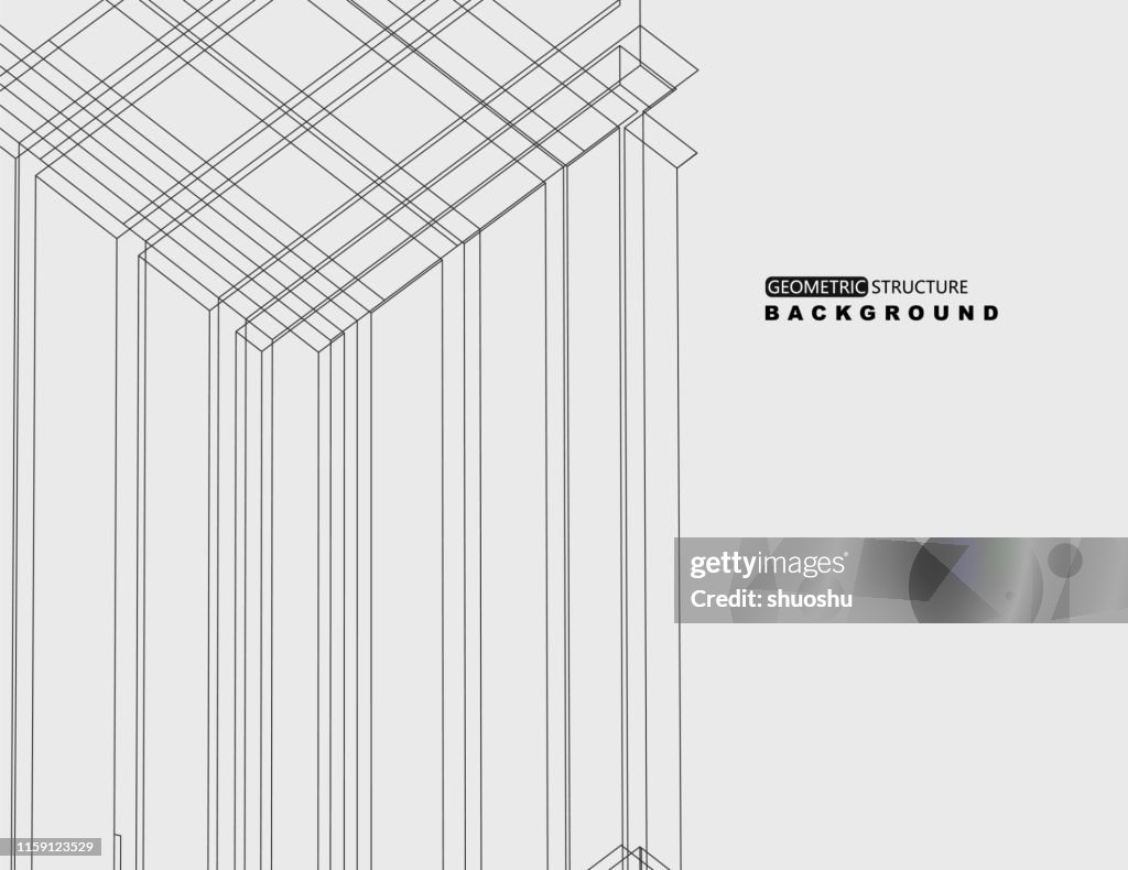 Structured Geometric Pattern Geometric Structure Line Pattern Background High-Res Vector Graphic ...