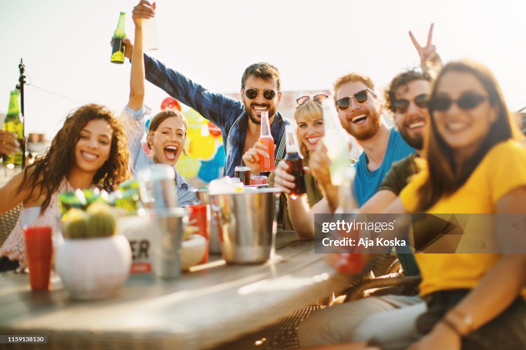 Fun Rooftop Party Rooftop Party High-Res Stock Photo - Getty Images