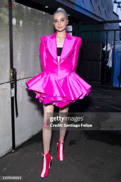 Poppy poses for photos backstage during Ladyland Festival at Avant Gardner on June 29, 2019 in Brooklyn, New York.