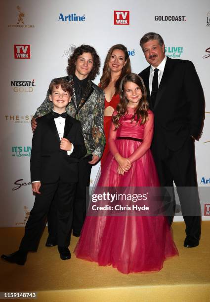 The cast of Young Sheldon arrives at the 61st Annual TV WEEK Logie Awards at The Star Gold Coast on June 30, 2019 on the Gold Coast, Australia.