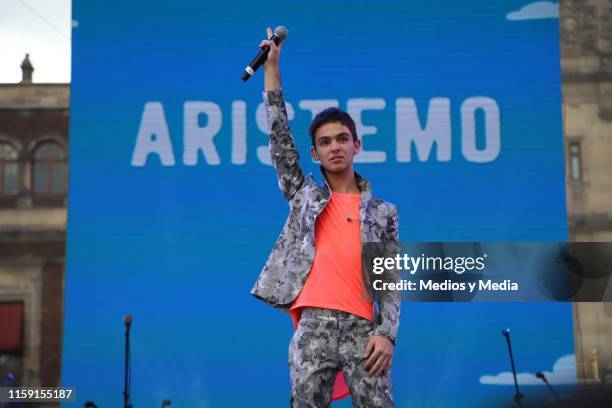 Joaquin Bondoni performs on stage during the 41 LGBTTTI Pride Parade and concert on June 29, 2019 in Mexico City, Mexico.