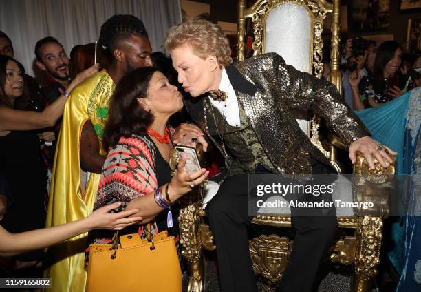 Walter Mercado is seen at the opening of "Mucho, Mucho Amor: 50 Years of Walter Mercado" at HistoryMiami Museum on August 1, 2019 in Miami, Florida.