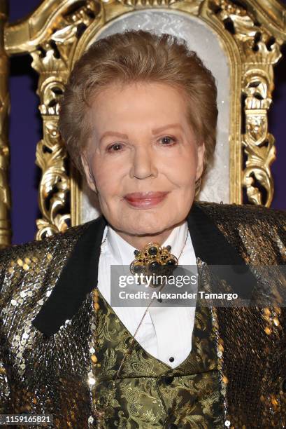 Walter Mercado is seen at the opening of "Mucho, Mucho Amor: 50 Years of Walter Mercado" at HistoryMiami Museum on August 1, 2019 in Miami, Florida.