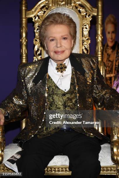 Walter Mercado is seen at the opening of "Mucho, Mucho Amor: 50 Years of Walter Mercado" at HistoryMiami Museum on August 1, 2019 in Miami, Florida.