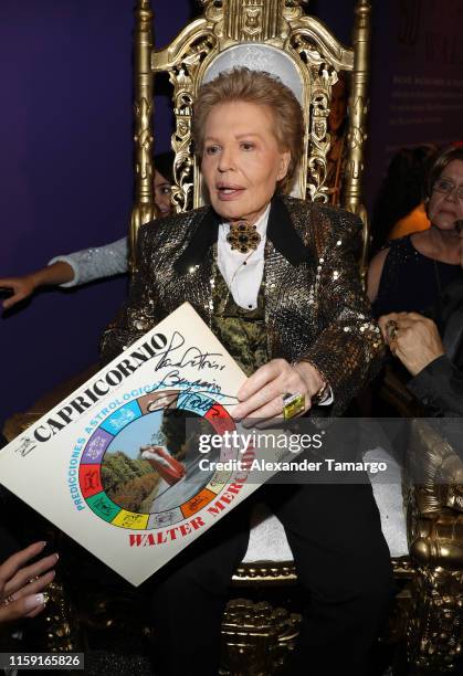 Walter Mercado is seen at the opening of "Mucho, Mucho Amor: 50 Years of Walter Mercado" at HistoryMiami Museum on August 1, 2019 in Miami, Florida.