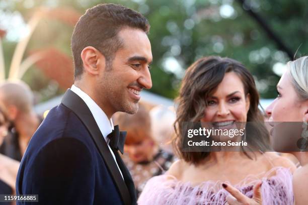 Waleed Aly and Lisa Wilkinson arrive at the 61st Annual TV WEEK Logie Awards at The Star Gold Coast on June 30, 2019 on the Gold Coast, Australia.