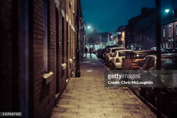urban street at barrow in furness, cumbria - カンブリア州 ストックフォトと画像