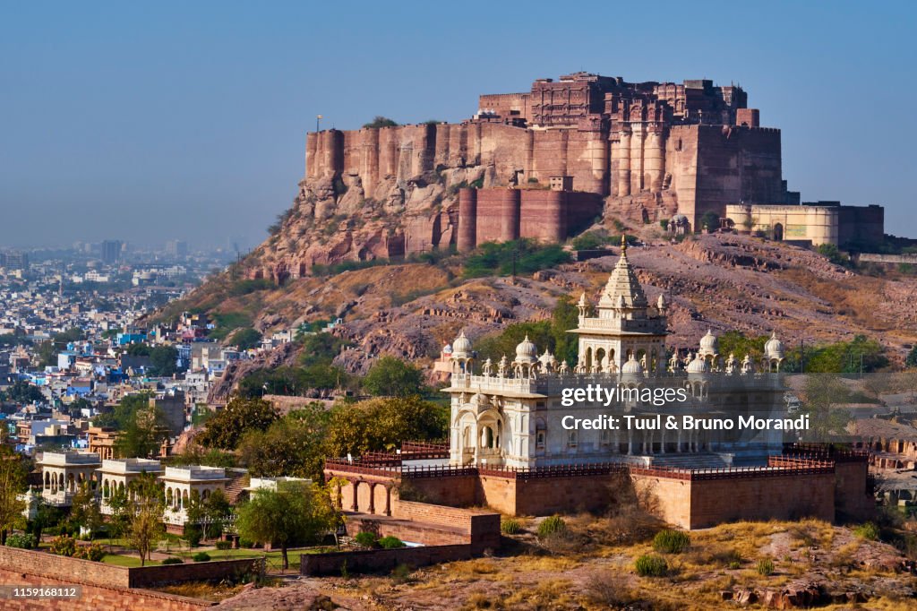 India, Rajasthan, Jodhpur, the blue city, Mehrangarh Fort