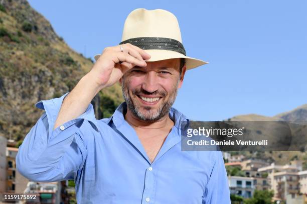 Vincent Perez attends the 65th Taormina Film Fest photocall at Teatro Antico on June 30, 2019 in Taormina, Italy.