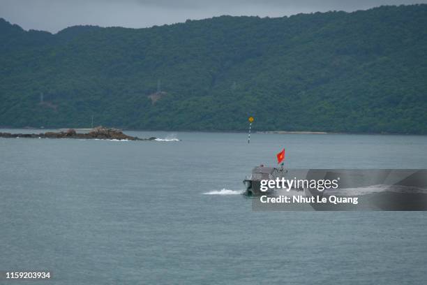 vietnamese navy force with motorboat - vietnam navy stock pictures, royalty-free photos & images