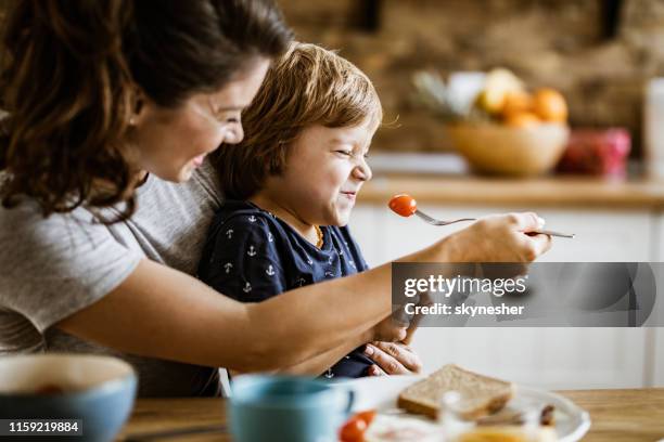 i don't want to eat that mommy! - disgust food stock pictures, royalty-free photos & images