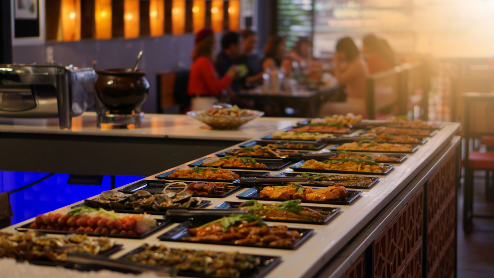 food buffet in restaurant. food buffet in restaurant.