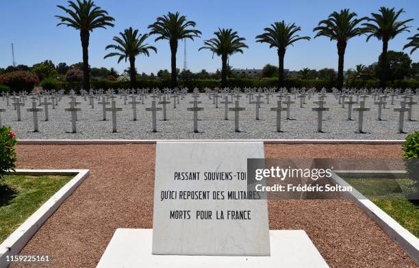 Ben M'Sick cemetery in ancient french quarter in Casablanca on June 22, 2019 in Casablanca, Morocco.