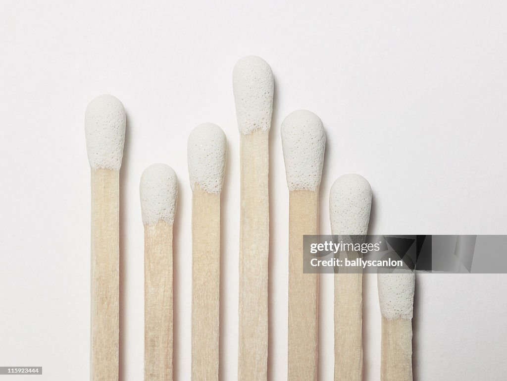 Graph Made Of White Matches.