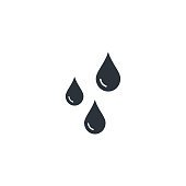 Drops icon Vector flat style isolated illustration