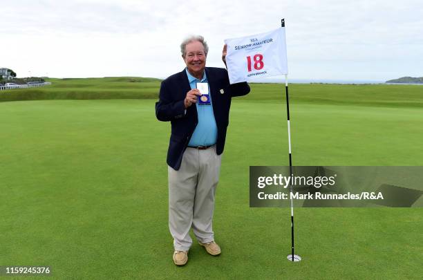 Paul Simson of USA poses during the R&A Senior Amateur Championship at The North Berwick Golf Club on August 2, 2019 in North Berwick, Scotland.