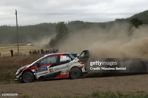 Jari Matti Latvala of Finand and Mikka Anttila of Finland compete in their Toyota Gazoo Racing WRT Toyota Yaris WRC during Day One of the FIA WRC...