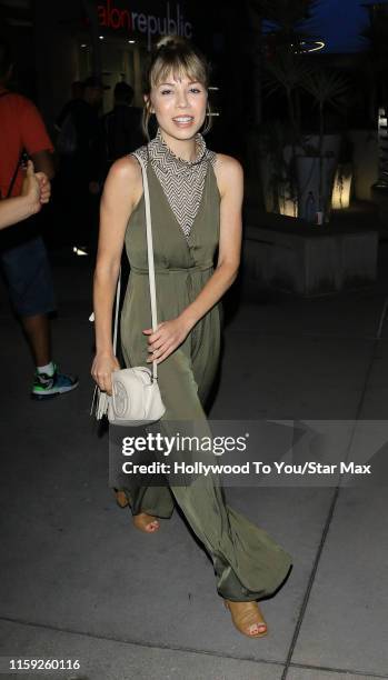 Jennette McCurdy is seen on August 02, 2019 in Los Angeles, California.