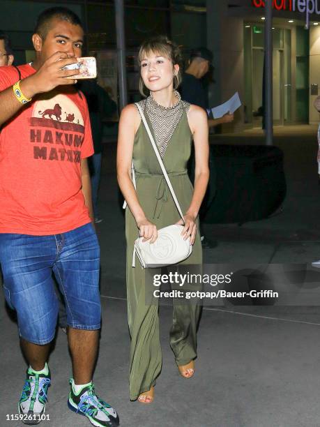 Jennette McCurdy is seen on August 02, 2019 in Los Angeles, California.