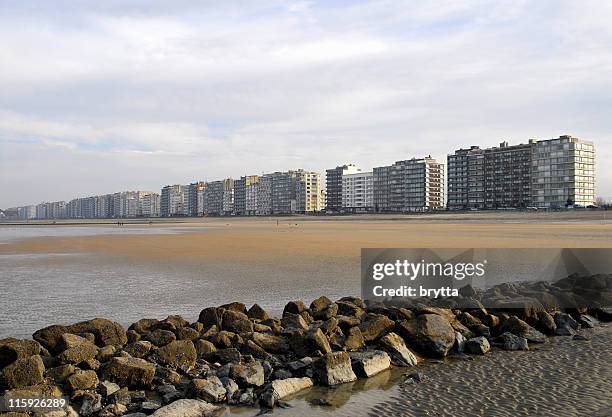 belgische küste - flandern belgien stock-fotos und bilder