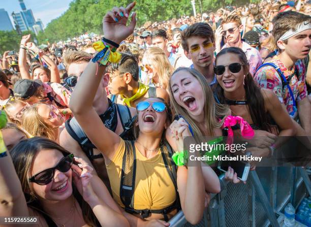 General Atmosphere seen on day two of Lollapalooza at Grant Park on August 2, 2019 in Chicago, Illinois.
