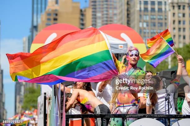 Frankie Grande attends the WorldPride NYC 2019 March on June 30, 2019 in New York City.