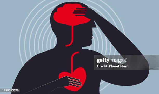 cerebrovascular accident - brain cancer stock illustrations