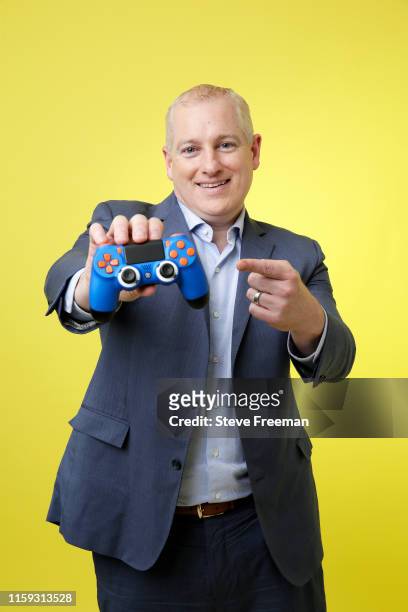Brendan Donohue, Managing Director of the NBA 2K League, poses for a portrait on August 3, 2019 at the NBA 2K Studio in Long Island City, New York....