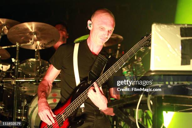 David Murphy of STS9 performs on stage during Bonnaroo 2011 at That Tent on June 11, 2011 in Manchester, Tennessee.