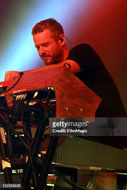 David Phipps of STS9 performs on stage during Bonnaroo 2011 at That Tent on June 11, 2011 in Manchester, Tennessee.