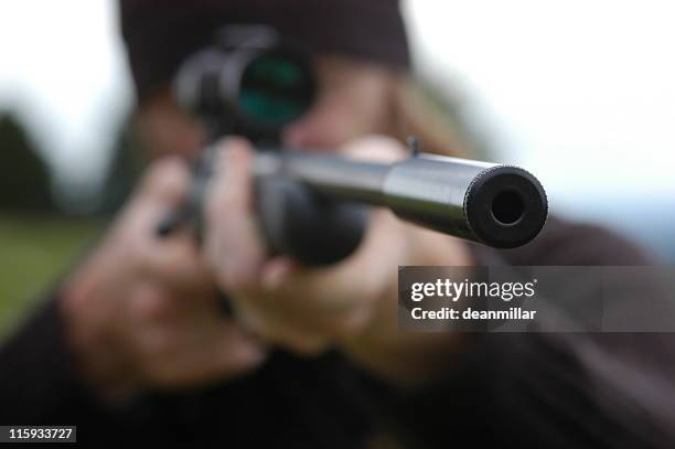 point and shoot - sniper stock pictures, royalty-free photos & images