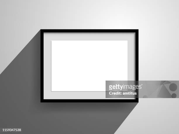 horizontal frame wallmounted - horizontal stock illustrations