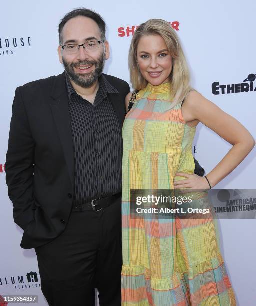 Mike Mendez and Camilla Jackson attend the 6th Annual Etheria Film Showcase held at American Cinematheque's Egyptian Theatre on June 29, 2019 in...