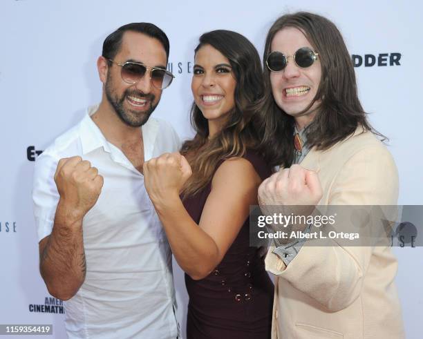 Raynor Shima, Gigi Saul Guerrero and Chase Horseman attend the 6th Annual Etheria Film Showcase held at American Cinematheque's Egyptian Theatre on...