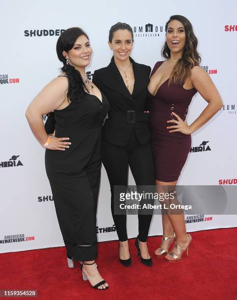 Paola Silva and Gigi Saul Guerrero attend the 6th Annual Etheria Film Showcase held at American Cinematheque's Egyptian Theatre on June 29, 2019 in...