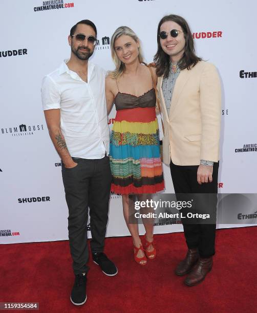 Raynor Shima, Kristina Klebe and Chase Horseman attend the 6th Annual Etheria Film Showcase held at American Cinematheque's Egyptian Theatre on June...