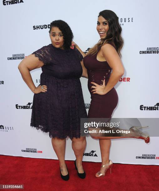 Missy Dawn and Gigi Guerrero attend the 6th Annual Etheria Film Showcase held at American Cinematheque's Egyptian Theatre on June 29, 2019 in...