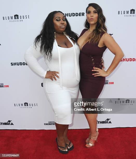 Unique Chung and Gigi Guerrero attend the 6th Annual Etheria Film Showcase held at American Cinematheque's Egyptian Theatre on June 29, 2019 in...