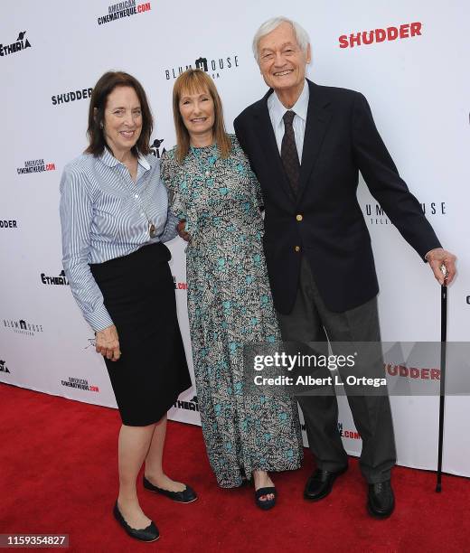 Julie Corman, Gale Ann Hurd and Roger Corman attend the 6th Annual Etheria Film Showcase held at American Cinematheque's Egyptian Theatre on June 29,...