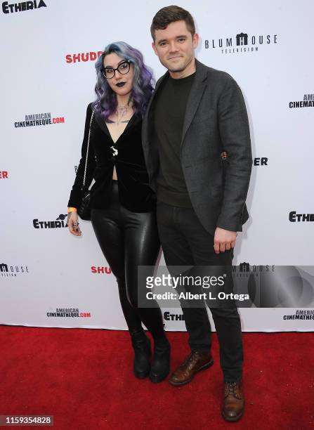 Mallory O'Meara and Jeremy Lambert attend the 6th Annual Etheria Film Showcase held at American Cinematheque's Egyptian Theatre on June 29, 2019 in...