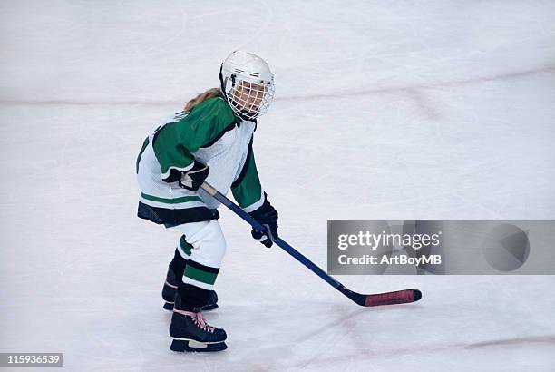 ice hockey - girls stock pictures, royalty-free photos & images