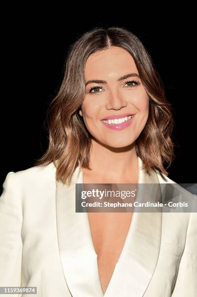 Mandy Moore attends the Schiaparelli Haute Couture Fall/Winter 2019 2020 show as part of Paris Fashion Week on July 01, 2019 in Paris, France.