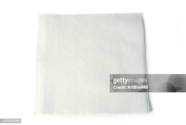 servilleta de papel en blanco - paper napkin fotografías e imágenes de stock