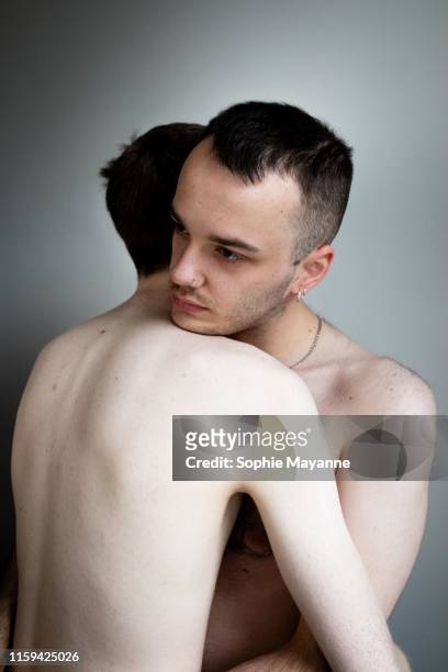 LGBT Couple embracing