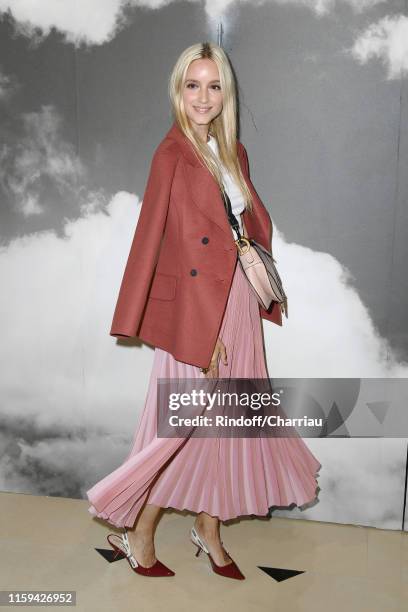 Charlotte Groeneveld attends the Christian Dior Haute Couture Fall/Winter 2019 2020 show as part of Paris Fashion Week on July 01, 2019 in Paris,...