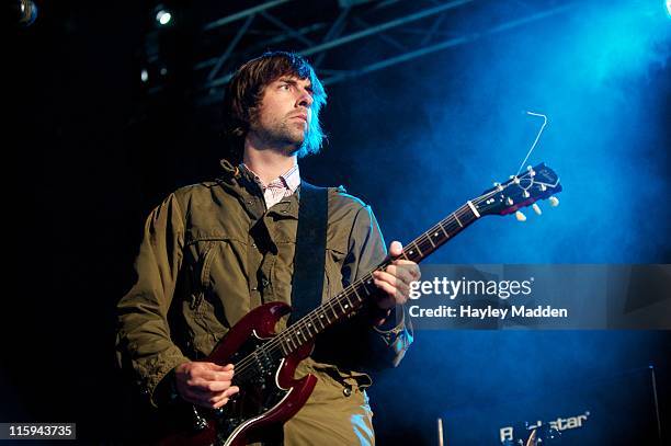 Dean Mumford of The Rifles performs at Get Loaded In The Park at Clapham Common on June 12, 2011 in London, England.