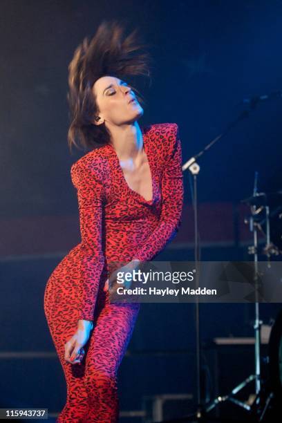 Yelle performs at Get Loaded In The Park at Clapham Common on June 12, 2011 in London, England.