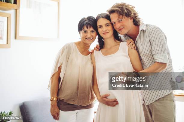 family portrait - grandma daughter stock pictures, royalty-free photos & images