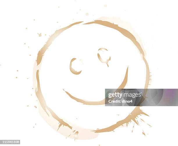 happy accident - coffee splash stock illustrations